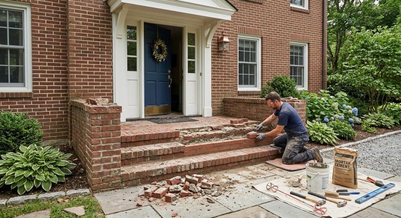 Brick Flatwork Repair in Chickamauga, GA