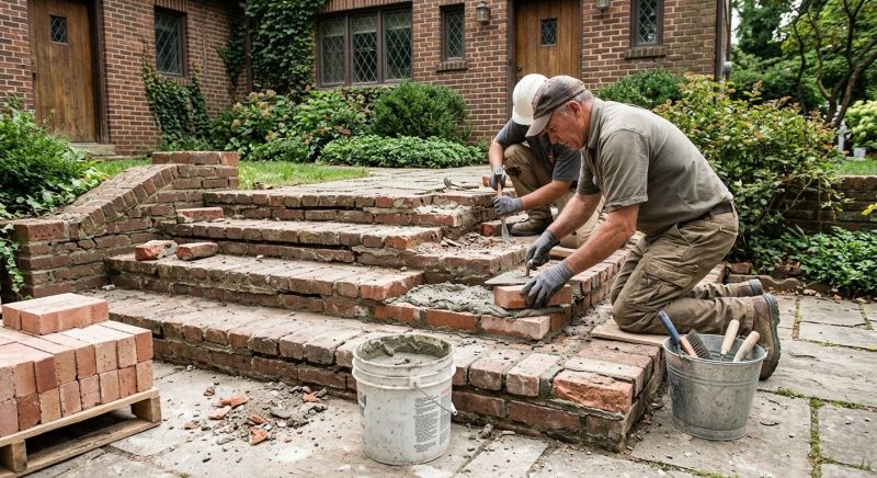 Brick Stairs Repair in Dalton, GA