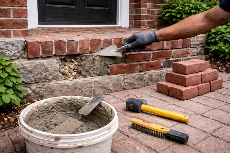 Entryway Brick Repair in Chattanooga, TN