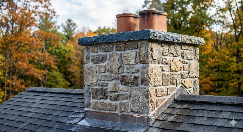 Stone Chimney Installation in Trenton, GA
