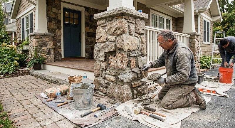 Stone Column Repair in Chattanooga, TN