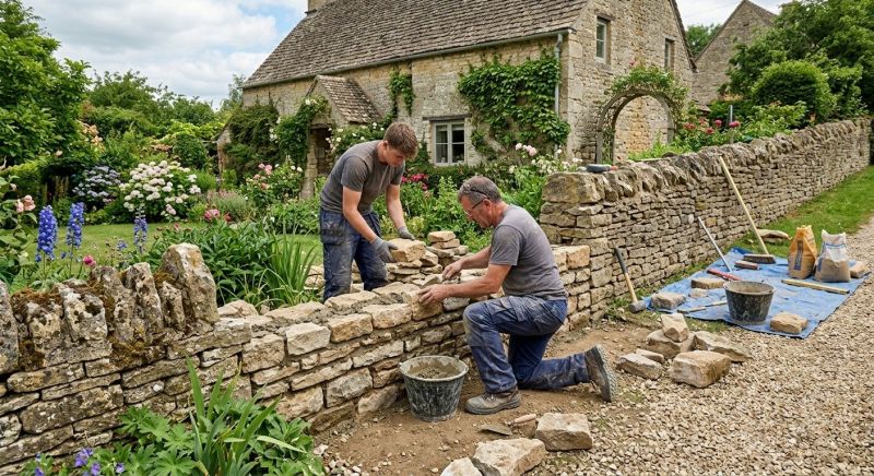 Stone Wall Repair in Dalton, GA